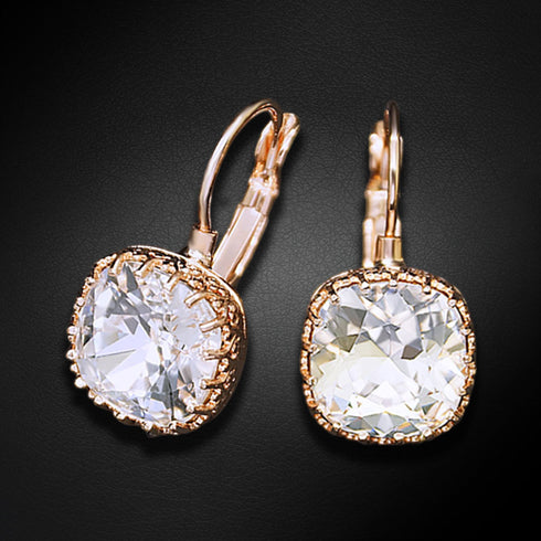 Auskarai "Vintāžš V" su Swarovski™ kristalais